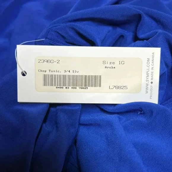 NWT Sympli Blue Tunic Size 1G (Size 24) - Picture 5 of 9